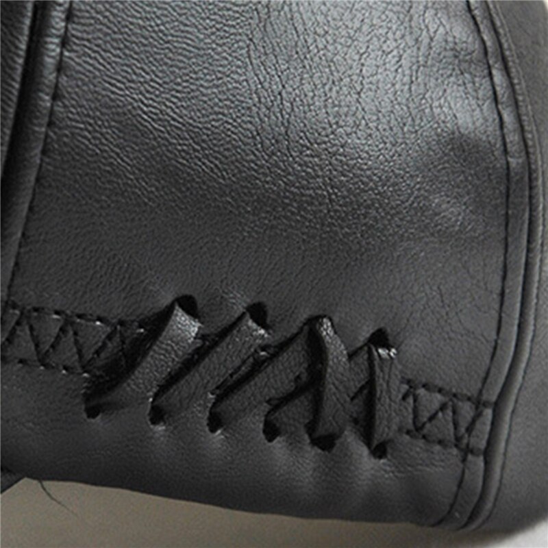 Wysokiej jakości skórzana czapka dla mężczyzn solidna zimowa Pu skórzane czapki baseballowe marki czapka typu Snapback kość Masculino dopasowane czapki