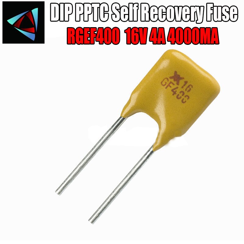 20PCS DIP PPTC self recovery fuse PPTC RGEF400 X16GF400 16V 4A 4000MA
