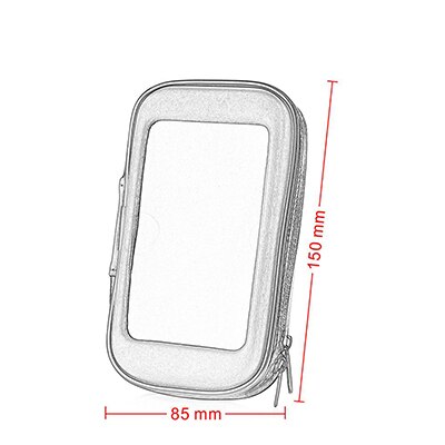 Jaer motorsykkel sykkel atv speil mount holder vanntett veske til mobiltelefon gps mount holder usb lader: M
