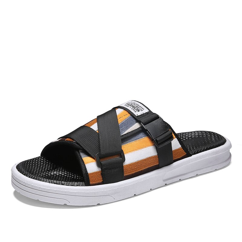 classic beach sandalia zandalias men leather erkek sandal playa summer sandel verano sandals-men para outdoor roman masculina: Khaki / 43