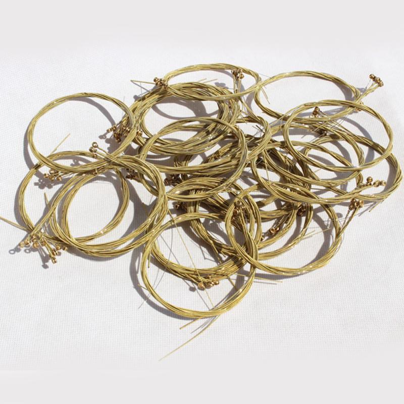 6pcs/Set Steel String Guitar Strings Acoustic Guitar Brass Strings Acoustic Guitar Steel Strings 4* Brass 2* Silver Strings