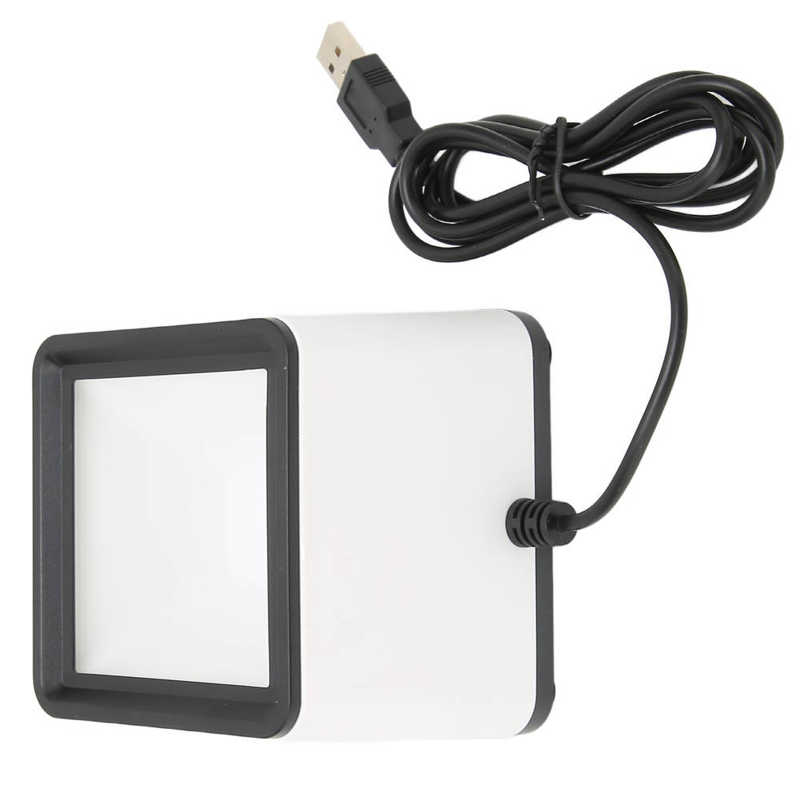 2D Desktop Barcode Scanner Multifunction Hands-Free Wired USB Barcode Reader 1D QR Screen Payment Barcode Scanner