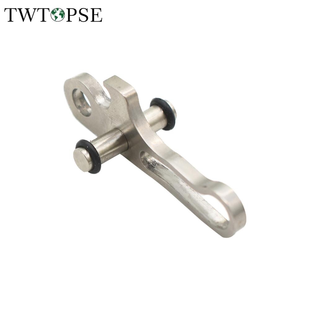 TWTOPSE 6,2g titanio sillín de la bicicleta abrazadera gancho palanca para Brompton plegable bicicleta asiento Post liberación rápida abrazadera parte accesorio