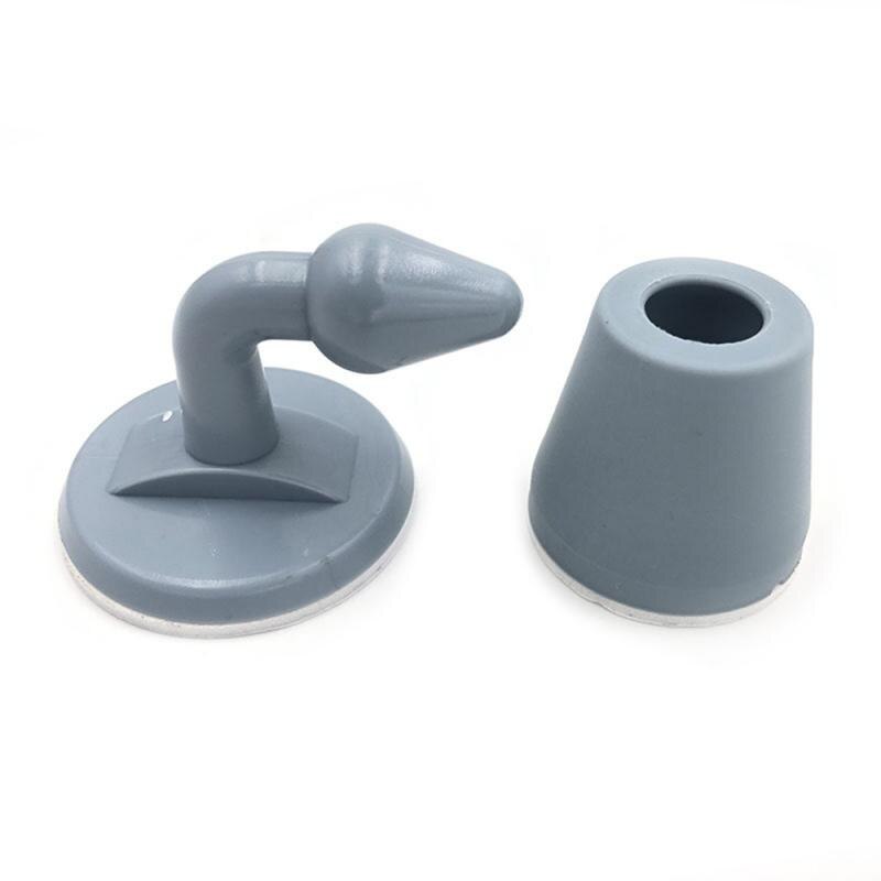 Silica Gel Door Stopper Door Holder Door Sticker Silent Door Sucked Cushion Door Wall Collision Avoidance ABS Wall Protectors: 02