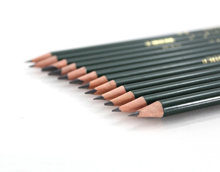 12Pcs 2H-12B Sketch Painting Drawing Graffiti Pencil Set Non-toxic Standard Pencils for Office School Charcoal Pencil Art