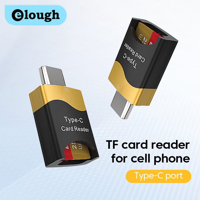 Elough Mini Lettore di schede di tipo C Mobile OTG Micro SD Slot per schede nascoste in lega di alluminio Plug Play Flash Drive per Huawei iPad MacBook