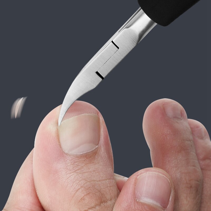 Stainless Steel Nail Nipper Set Cuticle Pusher Ingrown Toenail Remover Nail Care Cuticle Trimmer Nail Correction Tool