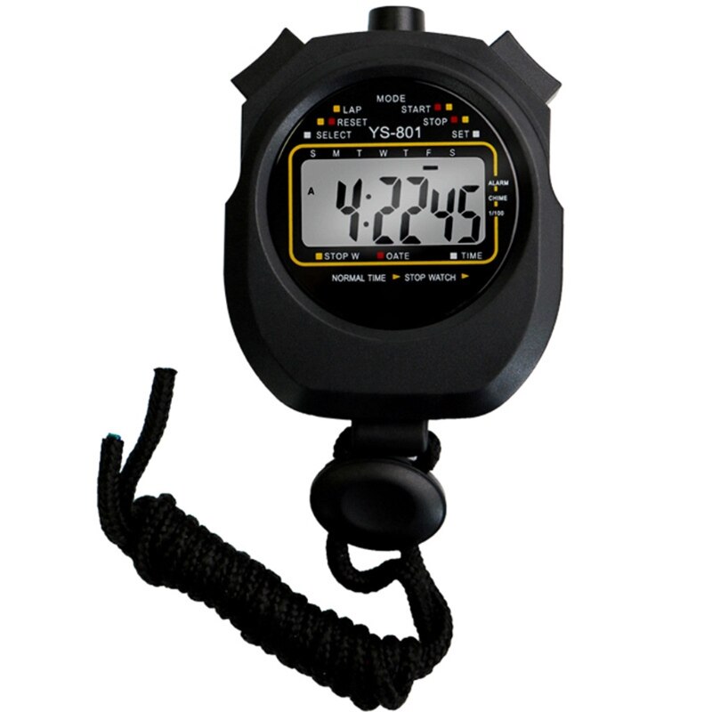 Multi-Function Electronic Digital Sport Stopwatch Timer Large Display with Date Time &amp; Alarm Function Sports Coaches