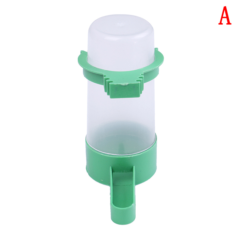 Automatic Bird Feeder Pet Cage Aviary Bird Parrot Budgie Water Bottle Drinker Food Container Waterer Clip Hanging Food Dispenser: A