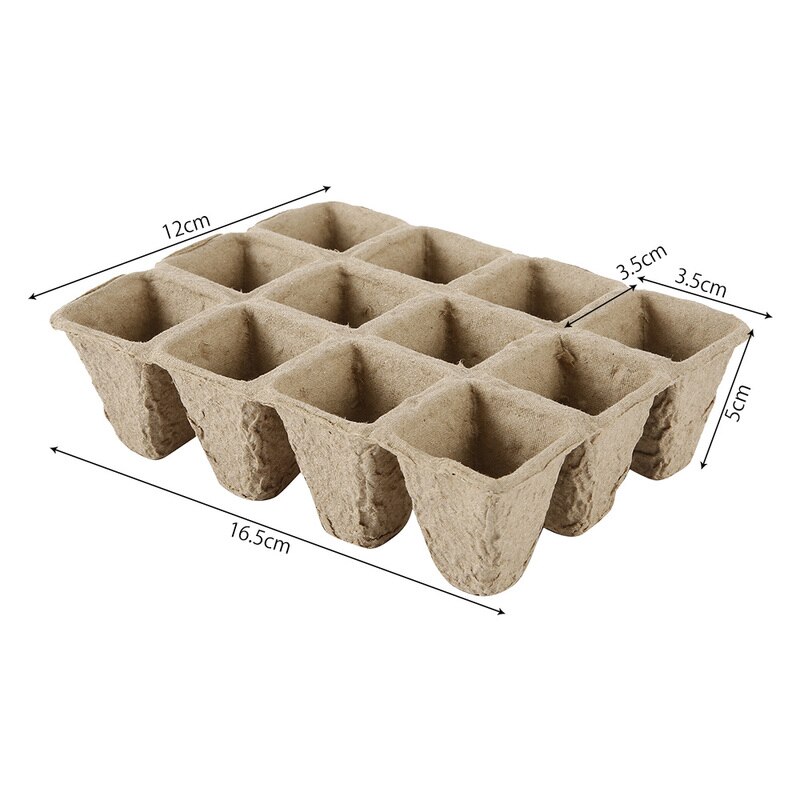 10/17 Pcs Rganic Biodegradable Paper Pots Plant Starters Seedling Herb Seed Nursery Cup Kit Eco-Friendly Home Cultivation