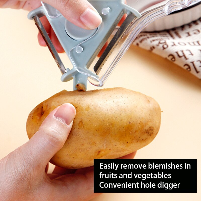 Multifunctional 3 In 1 Fruit and Vegetable Peeler Slicer Apple Potato Carrot Peeler Grater Fruit Vegetable Tools Kitchen Gadgets