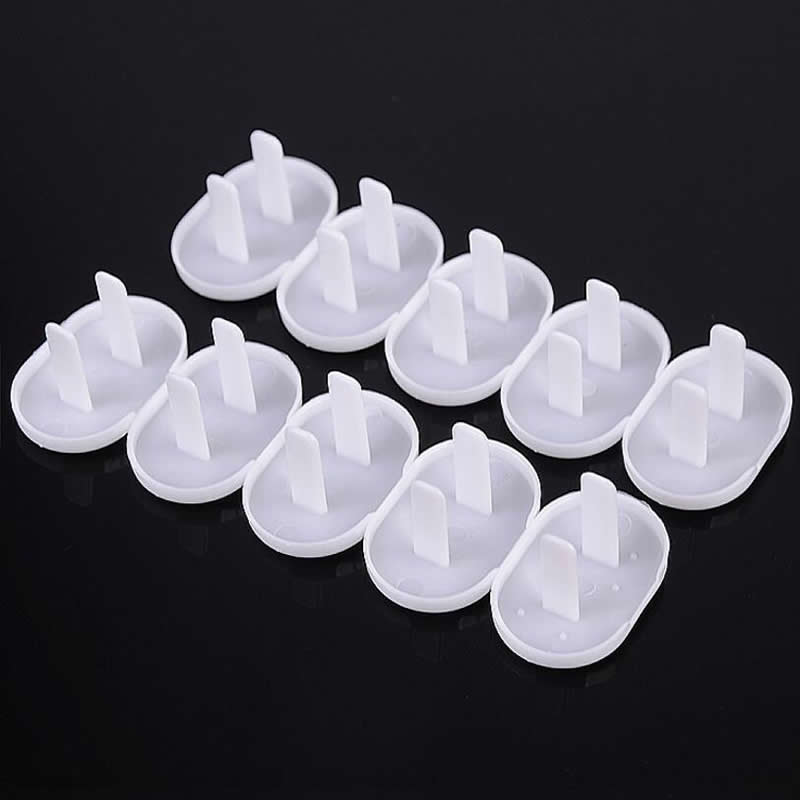 10 pcs/lot Free Seguridad Plug Socket Safet Baby Children Protection Plug Safety Cover Plastic Safety Electrical Outlet Plug