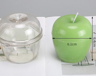 Diy apple form tvål choklad ljusformar liten storlek apple ljusformar manuell söt ljuskrona gör mögel  lz35: Ljusform 3