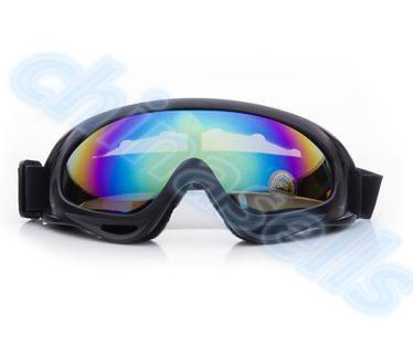 1 stk vinter vindtæt skibriller beskyttelsesbriller udendørs sport cs briller skibriller  uv400 støvtæt moto cykel solbriller: Farverig