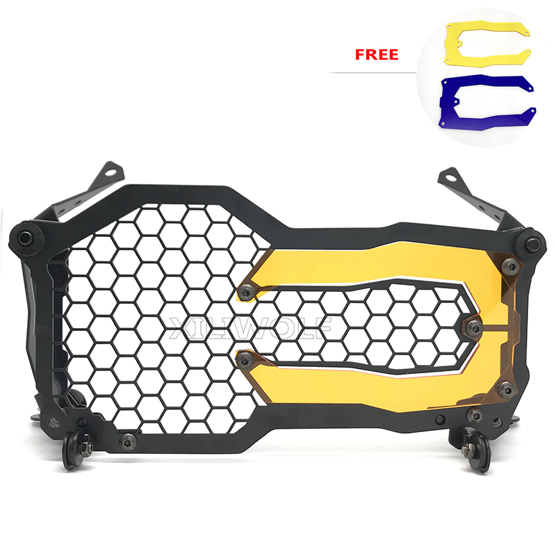 Suitable for BMW R1200GS R 1200 GS GSA R1250GS LC Motorcycle Accessories Stainless Steel Headlight Protector Mesh Grille Guard: orange