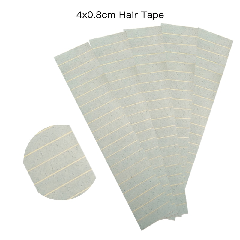 5 Vellen 4Cm * 0.8Cm Of 4X0.6Cm Cpam Super Haar Plakband Dubbelzijdige Tape voor Remy Haar, gereedschappen Voor Haarverlenging