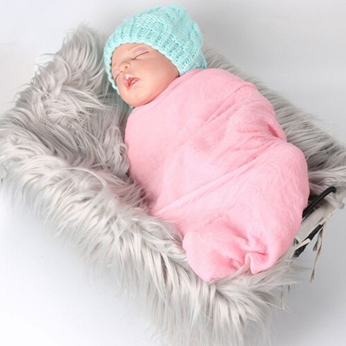 Round Blanket with Fringe Newborn Photography Props Baby Photo Props Plush Soft Background Background Basket Filler shippin