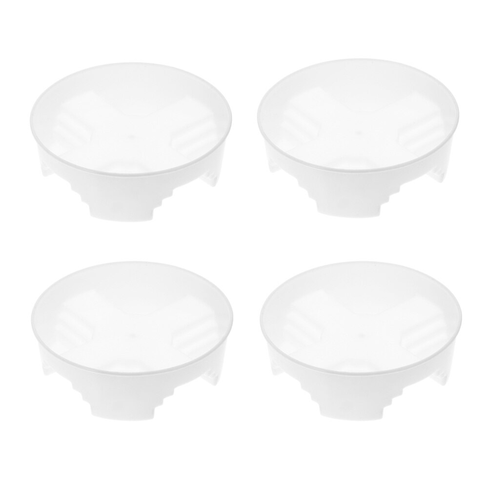 5pcs Flowerpot Pallet Water Drip Tray Indoor Flowerpot Desk Board Fixing Tray: White-1