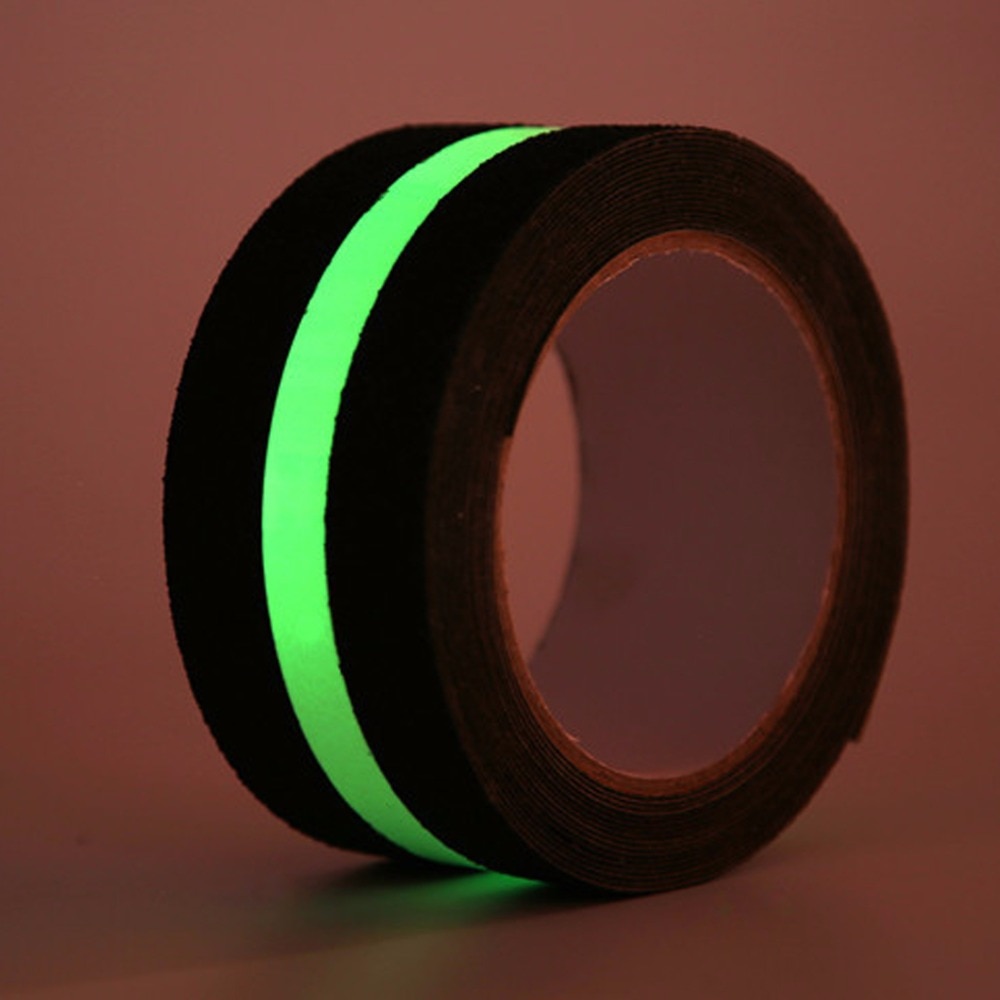Ruban adhésif antidérapant, bande de sécurité lumineuse, brille dans la nuit, bande de préhension antidérapante, bande Abrasive pour escaliers, plancher