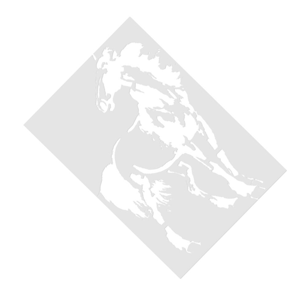 5pcs Novel Decorative Durable Decorative Painting Stencils Horse Pattern Friends Family