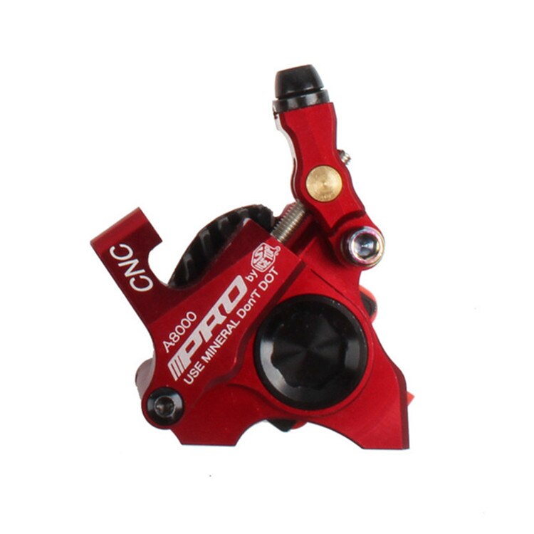 140mm Disc Brake Pads On For MTB Bicycle Road Bike Brake Line Pulling Disc Brake CNC Front Rear Bicycle Brake IIIPRO Ultraligt: DB Rear Red