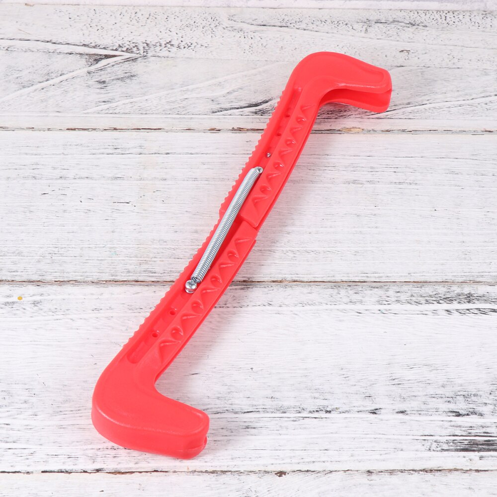 Ice Skate Guards - Adjustable Figure Blade Covers - Pair - Red