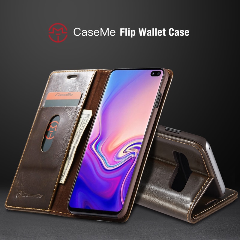 Voor Samsung Galaxy S10 Case Samsung S10 Plus Cover Lederen Portemonnee Flip Case Voor Coque Samsung Galaxy S10 S 10 plus Telefoon Case