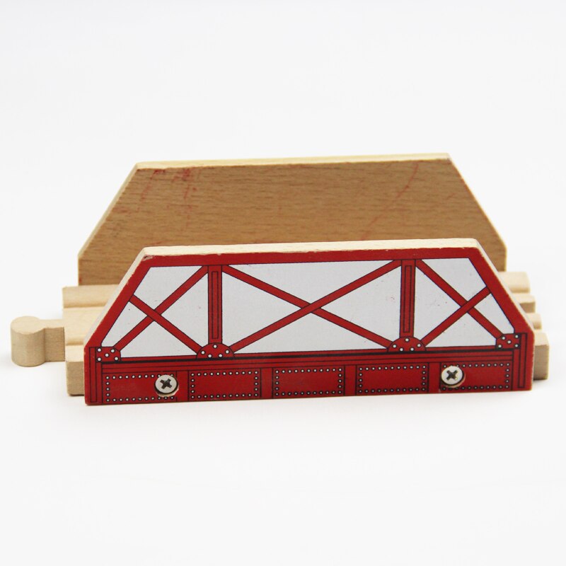 Eisenbahn Brücke Serie Holz Szene Track Zubehör Geeignet für Brio Magnetisch Holz Eisenbahn Zug: TTC31