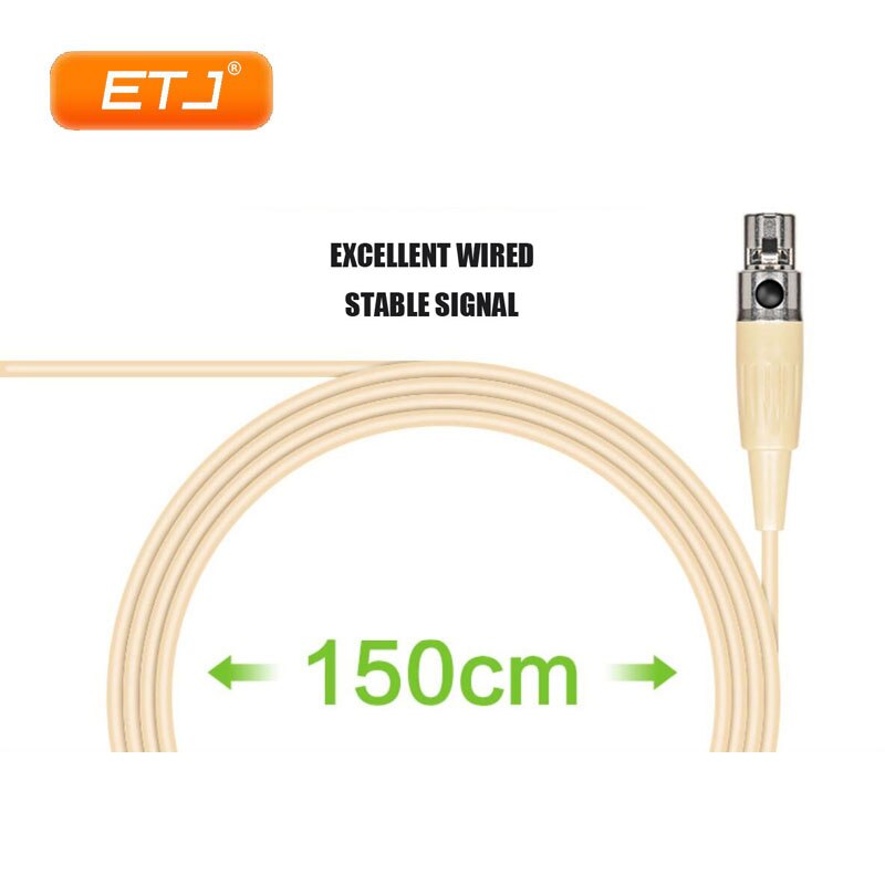 Skin Color High-Grade Ear-Hanging Invisible Microphones Host Headset Condenser Microphone Transmitter XLR