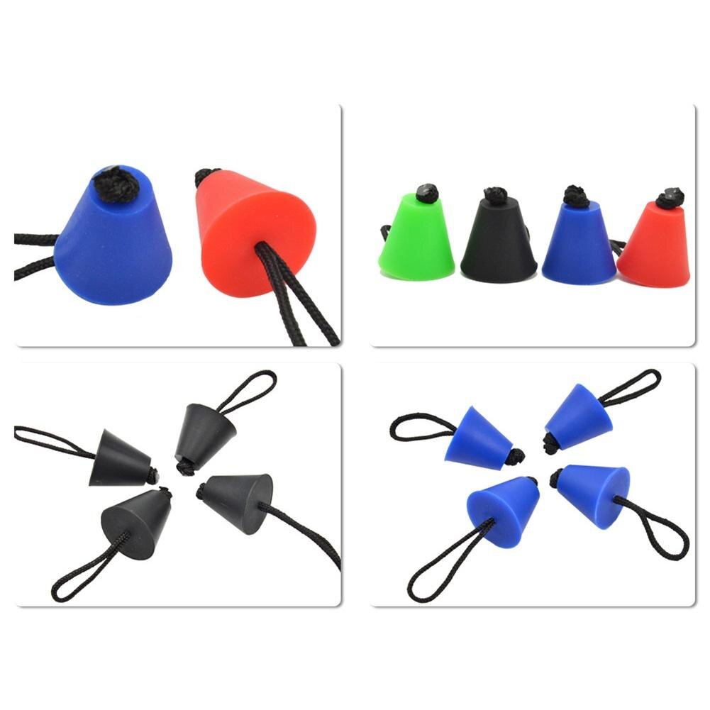4Pcs Kajak Opblaasbare Boot Kano Afvoer Gaten Siliconen Scupper Pluggen Stopper
