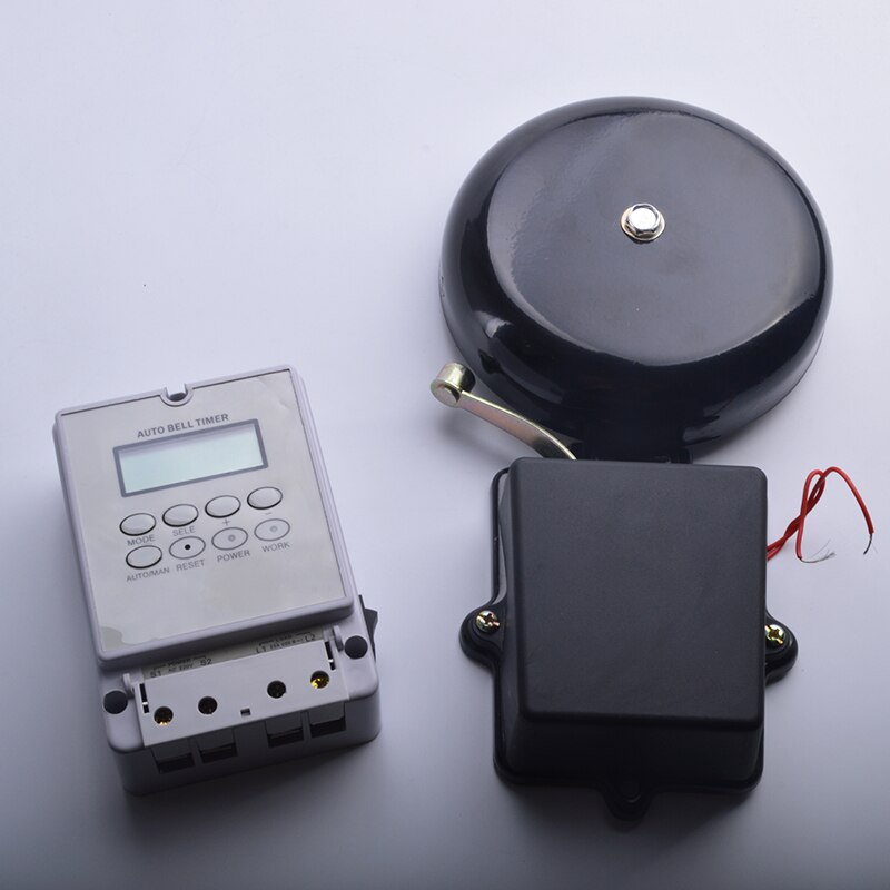 Auto bell ring timer controller school bell 220V ZYT08 with ring bell ,80 times one day,10 inch ,12 inch outlet timer