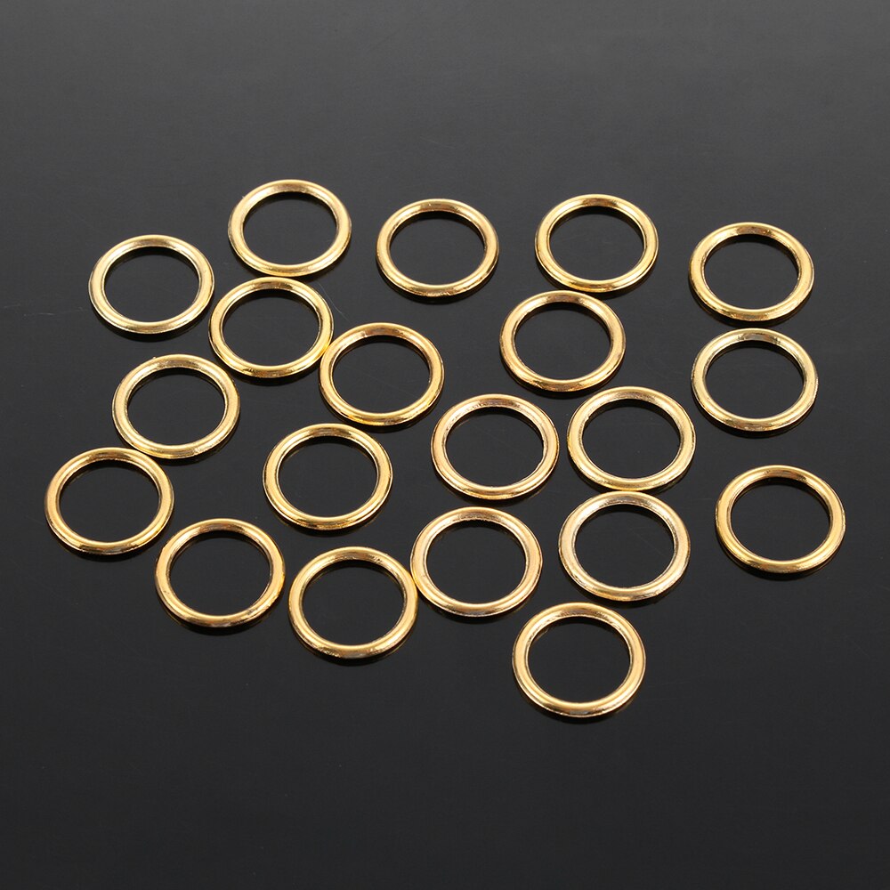 Goudkleurige, zilverkleurige metalen legering, nylon gecoate bh-ringen en schuifregelaars, riemverstellers, gespen, 20 stuks ondergoedverstelaccessoires