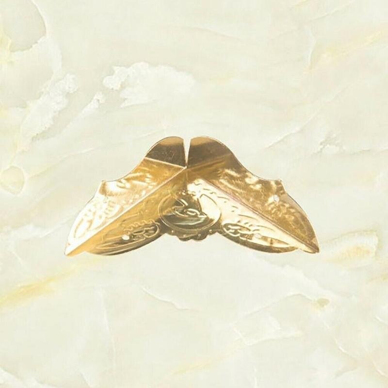 1pc Antique Corner Protector Corner Protectors Table Iron Four Protector Corners Desks Boxes Wrap Antique Corner Jewelry P8N9