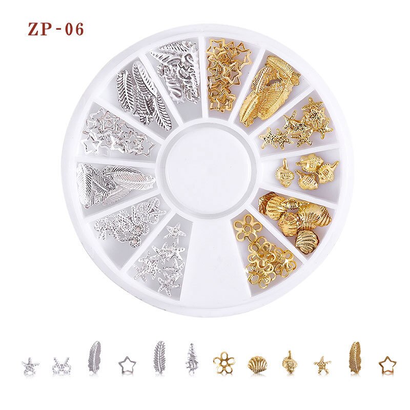 30 mønstre negle rhinestones sten ab farve rhinestone perler manicure til negle kunst dekorationer krystaller tilbehør: Zp -06