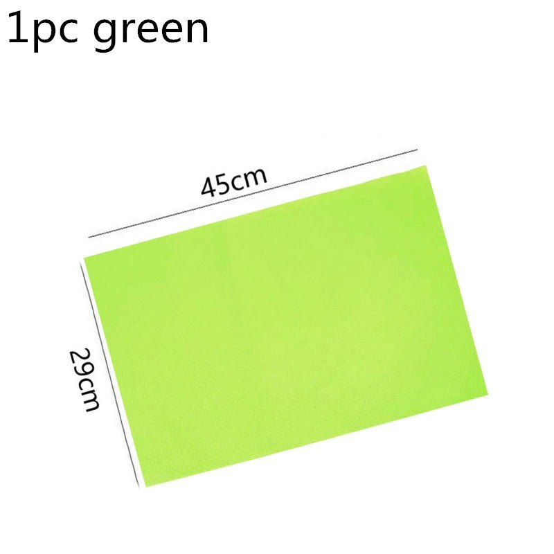 1pc/4pcs Refrigerator Pad Antifouling Mildew Moisture Tailorable Pad EVA Non-Slip Refrigerator Mats Fridge Pads: 1pcs 45X29cm green