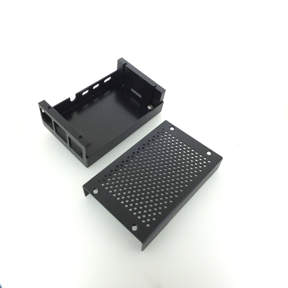 Carcasa metálica de aluminio Raspberry Pi 4B con disipador de calor + ventilador para Raspberry pi 4B