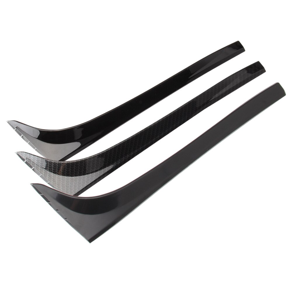 Blank sort bagrude sidespoiler fløj til golf 7 mk7 gtd r bil-styling auto bagrude spejl hale tilbehør