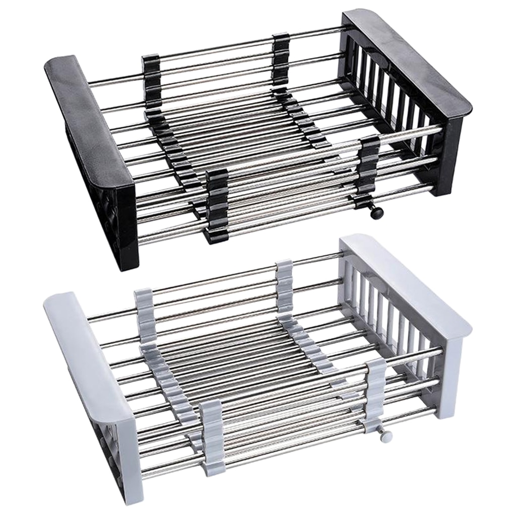 Expandable Dish Drying Rack Over the Sink Dish Rack In Sink Or On Counter