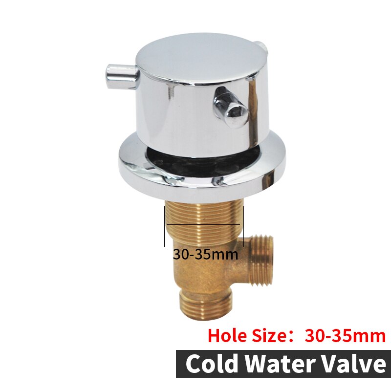 Brass Bathtub Waterfall Tap Diverter 2 Way Switch Control Valve For Shower Mixer Faucet Shower Bath Cascade Waterfall Bathroom: WF-115-Cold Valve