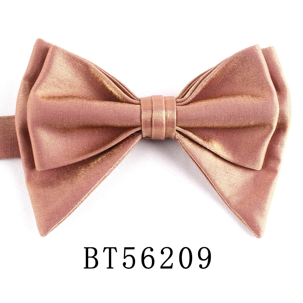 Bow Ties For Men Pre-tied Style Over sized Bow ties Gloss Fabric Solid Color Formal Men Bow tie For Wedding Party: SKY BLUE