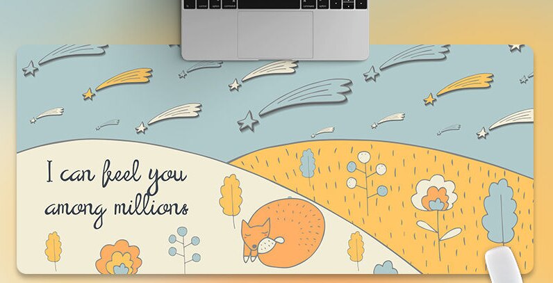 Mouse Pad Cute Desk Mats Kawaii Desk Pad Kawaii Mouse Pad Deskpad for Home Computer Keyboard Gaming Office Accessories 80x30cm: 300x800x2mm 12