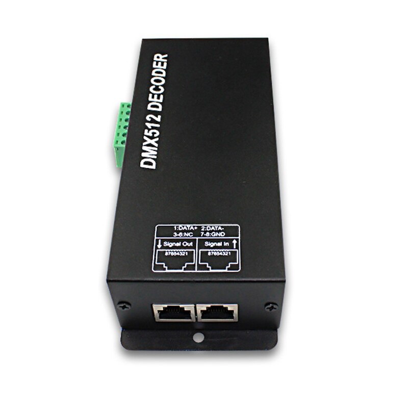 3CH Rgbw Dmx 512 Decoder Led Controller 3 Kanaals X 4A Met Led Display Voor Led Strip Licht DC12-24V