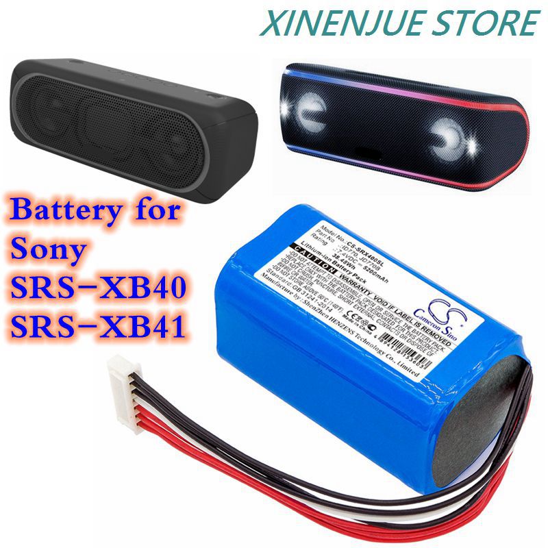 Batterie de haut-parleur 7.4V/5200mAh/6800mAh ID770,JD770B,ID659B pour Sony SRSXB40,SRSXB41,SRS-XB40,SRS-XB41