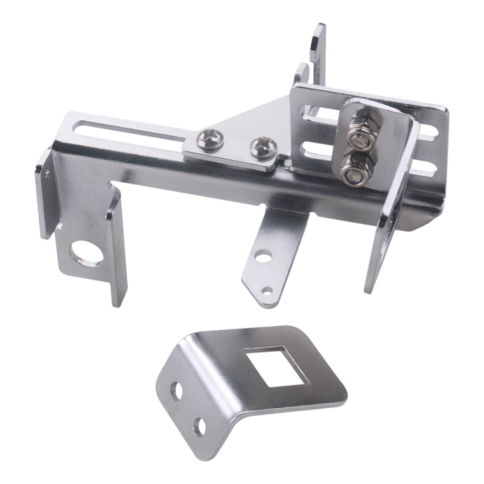 Chrome Throttle Cable Kickdown Bracket Assy for Chevrolet SBC Holley