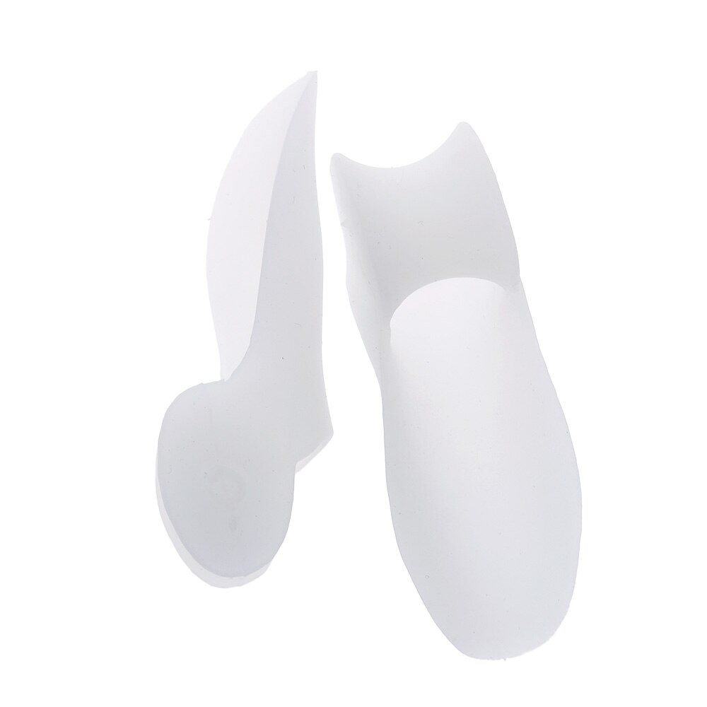 2 stücke = 1 Paar Gel Fußpflege Werkzeug Ballen Korrektor Knochen groß Zehe Schutz Hallux Valgus Haarglätter Zehenspreizer pedikübetreffend