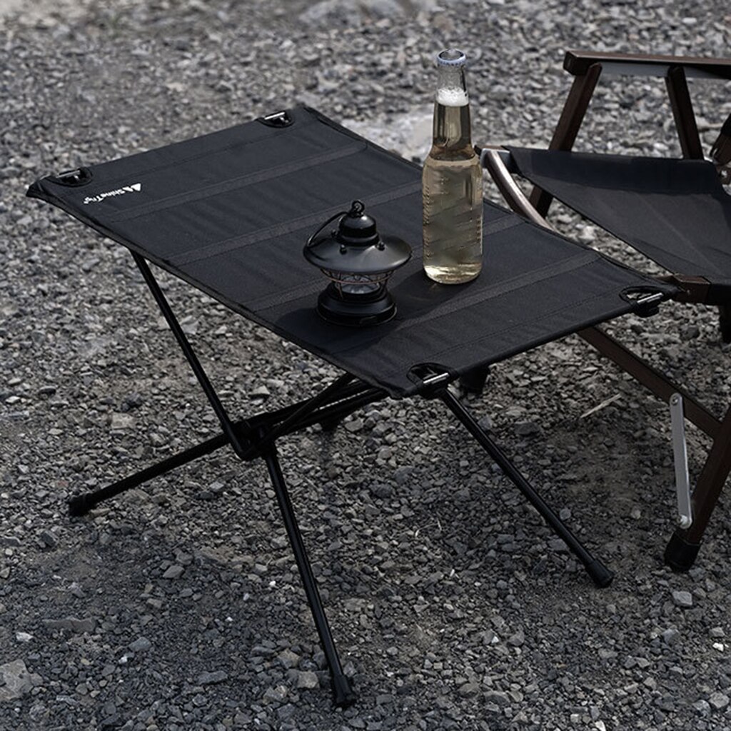 Table de pique-nique pliante en aluminium, légère et Portable, pour l&#39;extérieur, Camping, Patio, pique-nique: Black