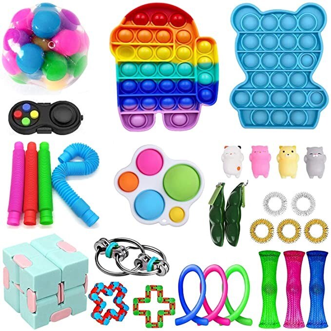 1 set Fidget juguete barato sensorial Fidget Pack de juguetes para los niños o los adultos juguete de descompresión fidjets pack de juguetes антистресс