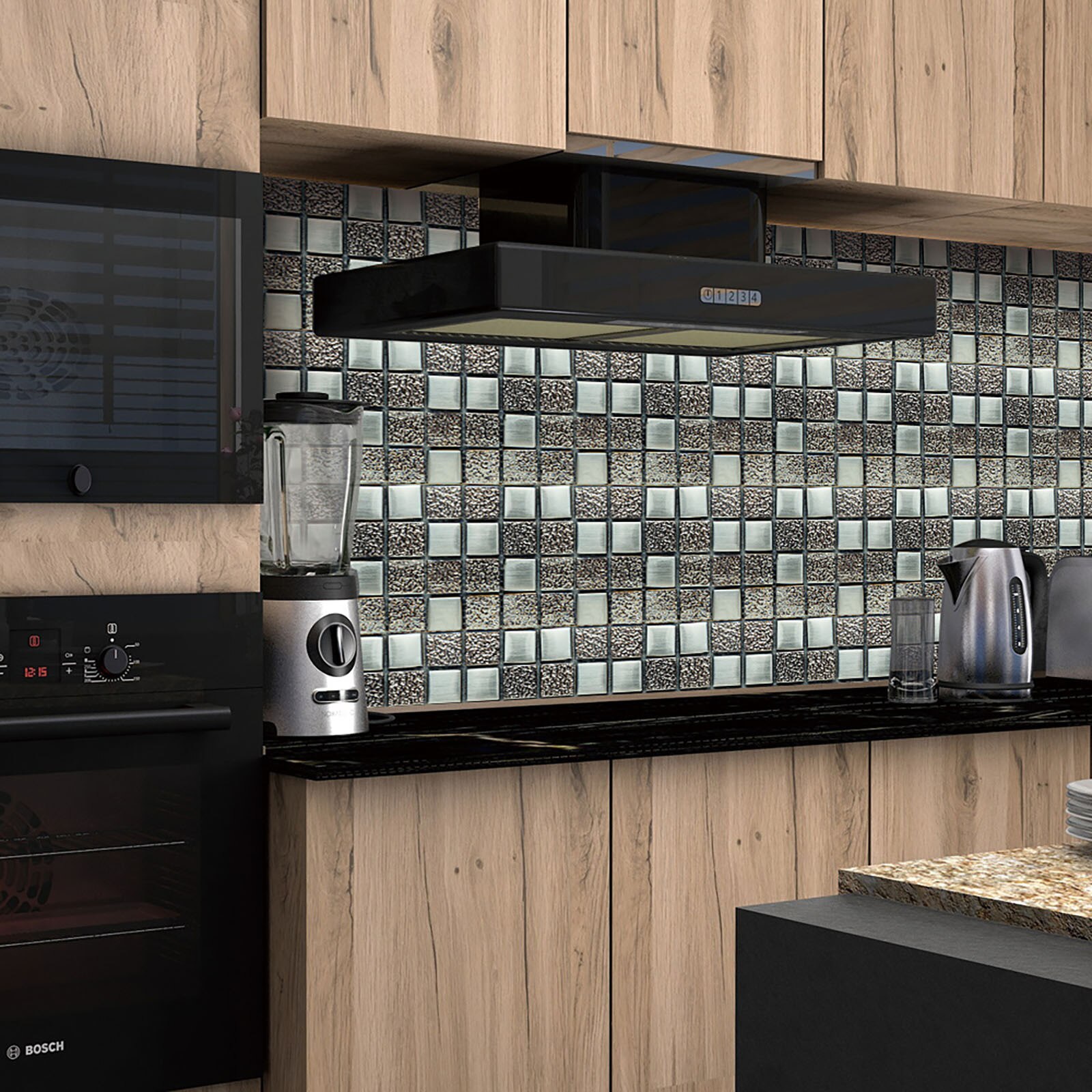 10Pc 3D Mozaïek Kristal Tegel Sticker 10X10Cm Panel Behang Thuis Woonkamer Decor Tv Keuken Huis badkamer Decor Stickers