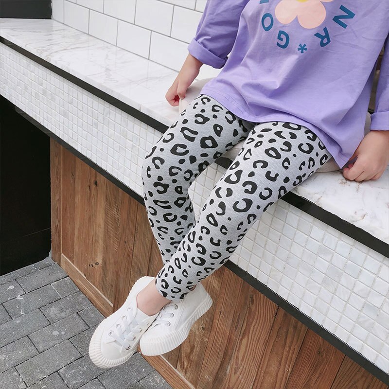 Girls Leopard Leggings Cotton Elastic Skinny Leggings for Girls 2 3 4 5 6 Years Toddler Baby Pencil Pants Kids Trousers Bottoms