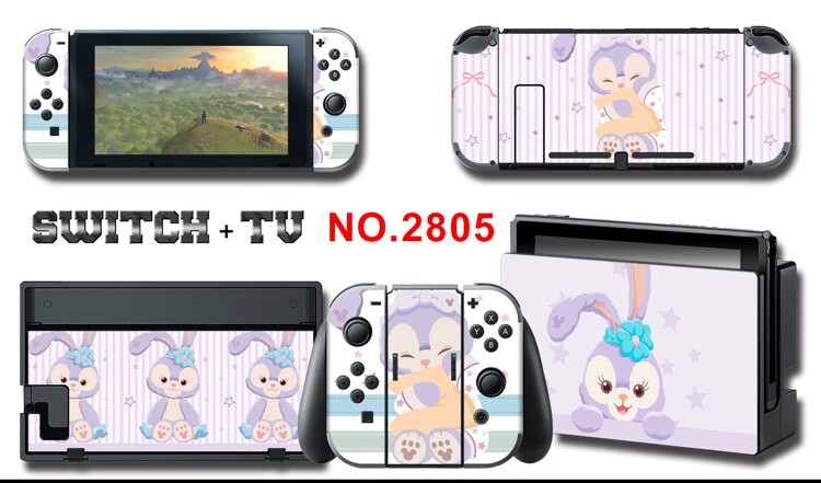 Vinile Autoadesivo Della Pelle Dello Schermo Coniglio/Snoop y Skin Protector Adesivi per Nintendo Interruttore NS Console + Controller + Del Basamento sticker: 2805 skins